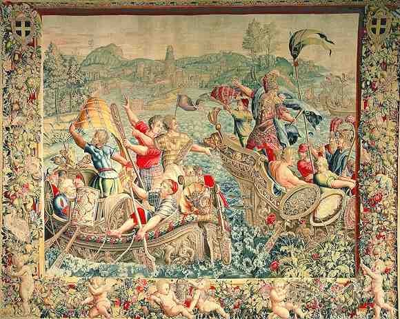 Jules Romain, L'Arrivee en Afrique, Premiere piece de la tenture de l'Histoire de Scipion, 1688-89.jpg